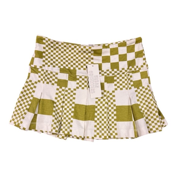 Urban Outfitters Dresses & Skirts - URBAN OUTFITTERS Olive Checkered Skirt NWT
